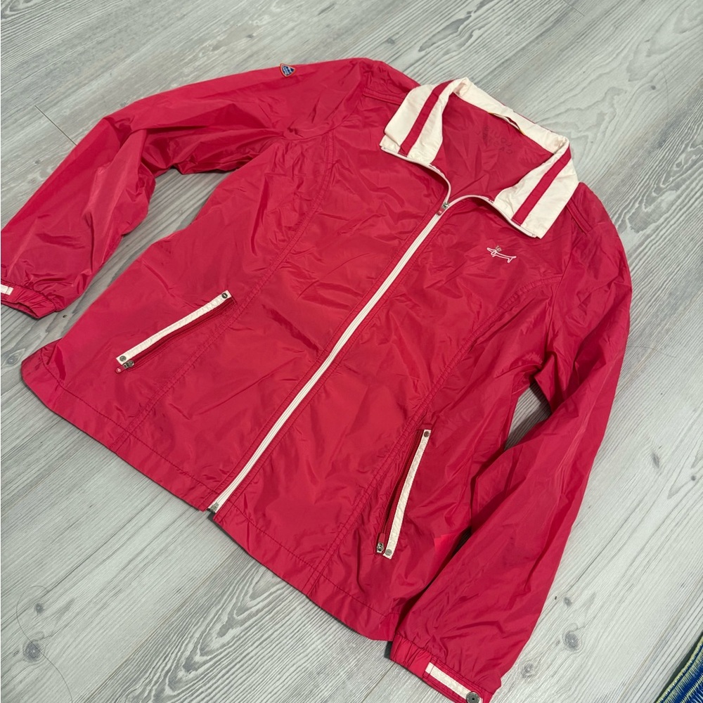 RARE 🦄Louis Castel PinkWindbreaker with White Logo